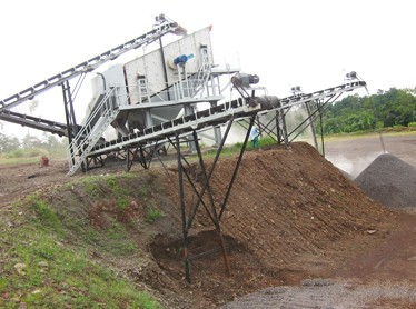 馬來西亞日產5000噸玄武巖石子加工生產線